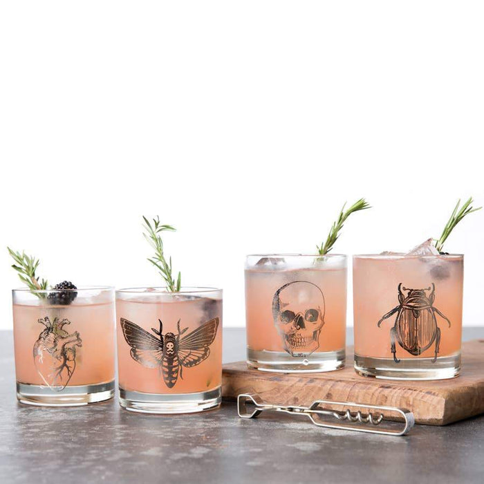 Spooky Rocks Glass set of 4 | Counter Couture