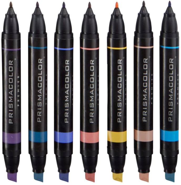 Prismacolor Premier Double-Ended Markers, Assorted - 12 count