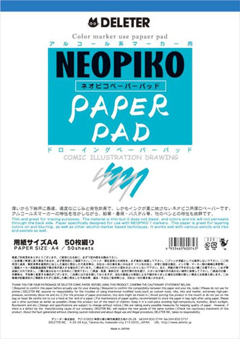 Deleter Neopiko Marker Comic Paper Pad