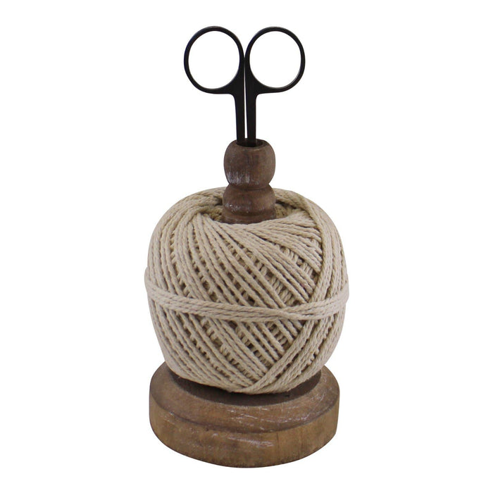 Spool of Twine on Stand with Scissors