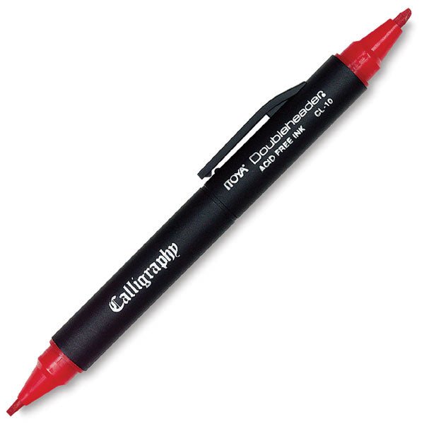 ITOYA Doubleheader Calligraphy Marker - Black (1.5mm & 3mm Tips)