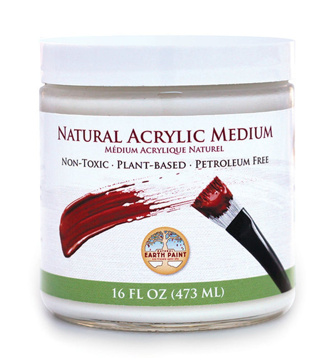 Natural Acrylic Medium - 16oz glass jar | Natural Earth Paint