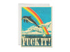 Dolphin Encouragement Greeting Card - Art Department LLC