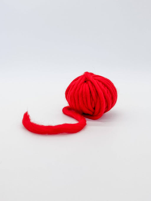 Merino Wool Yarn, Red