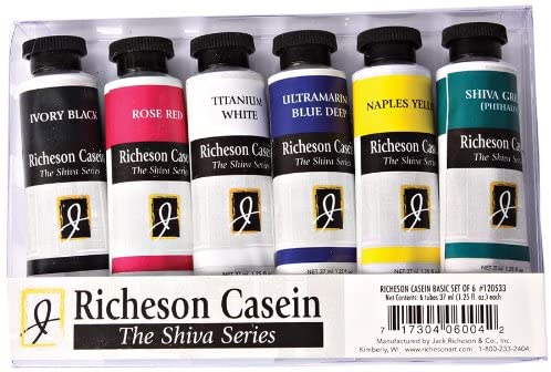 Casein Basic Colors, Set of 6 - Art Department LLC