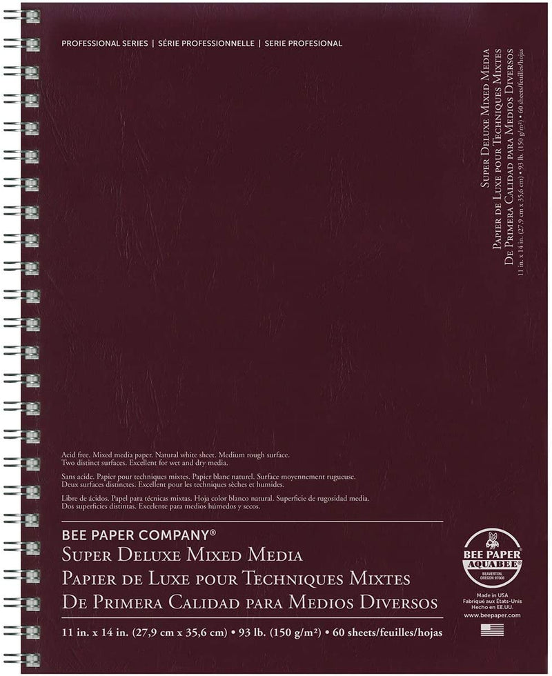 Bee Paper Super Deluxe Sketch Pads, 60 Sheet Wire Bound - Art Department LLC