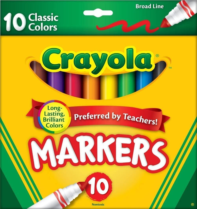 Crayola Markers Broad Line 10ct Classic - Art Department LLC