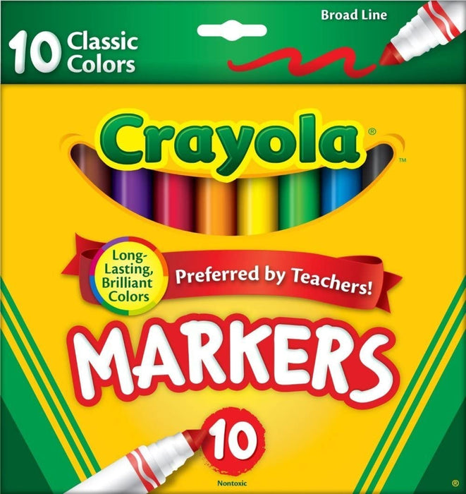 Crayola Markers Broad Line 10ct Classic | Crayola