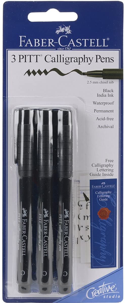Pitt Artist Pen Calligraphy India ink pen, black