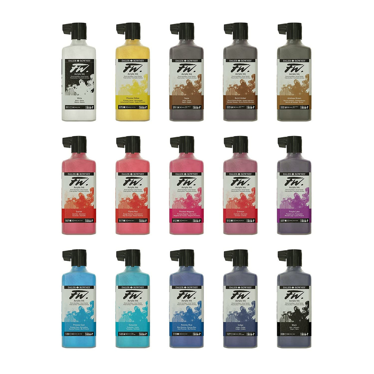 Daler-Rowney FW Acrylic Water-Resistant Artist Ink 1oz Lemon