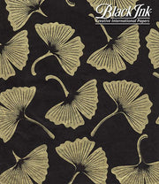 Black Ink Handmade Screenprinted Decorative Paper - Art Department LLC