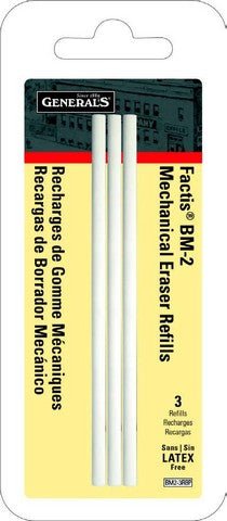 Factis Pen Style Eraser Refills, 3 Pieces - Art Department LLC