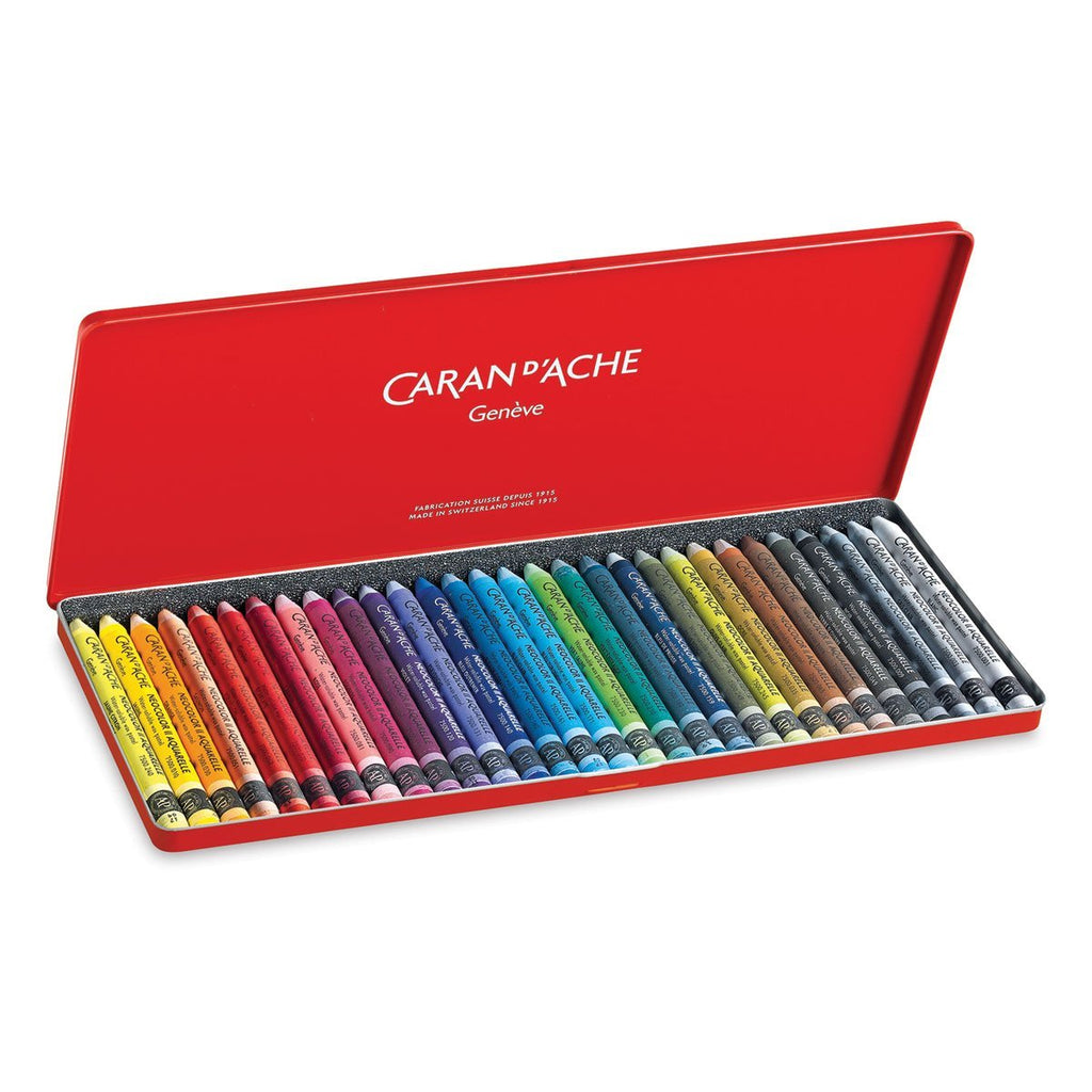 Caran d'Ache, Fancolor Water-Soluble Colored Pencils, 40 Colors 