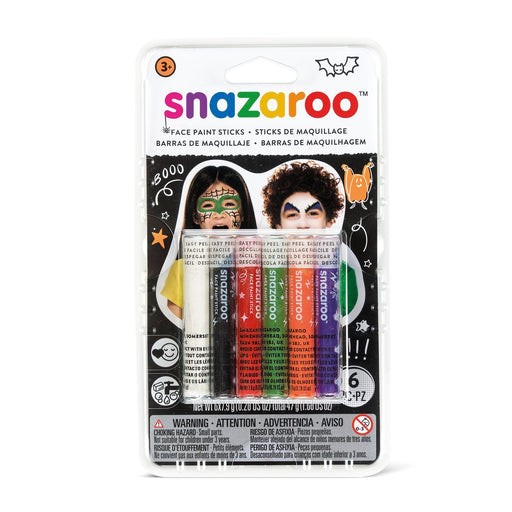 Snazaroo Face Painting Sticks 6, Classic Halloween | Snazaroo
