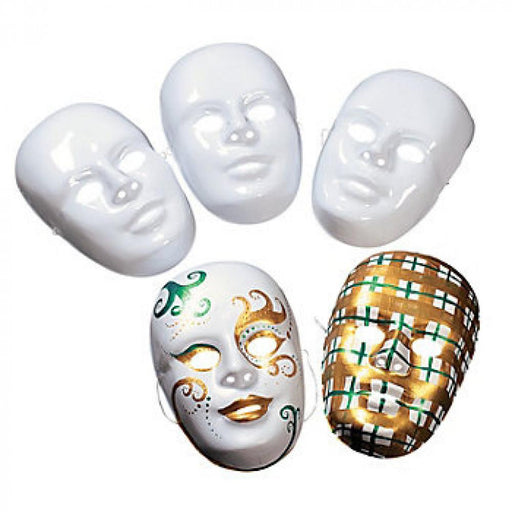 DIY Plastic White Face Mask | Art Department LLC
