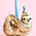 Handmade Porcelain Cake Topper Sloth