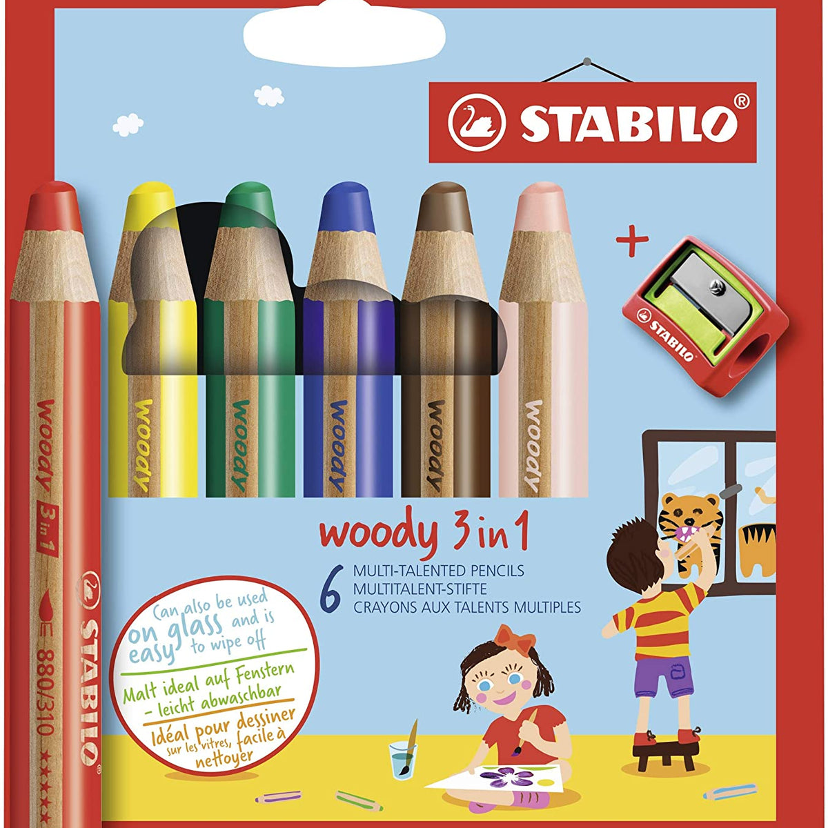 Crayons STABILO® Woody 3 in 1, sets