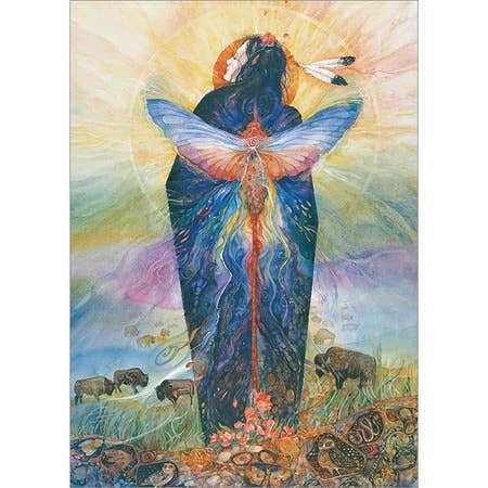 Amber Lotus Publishing - Prairie Sphinx Woman Greeting Card