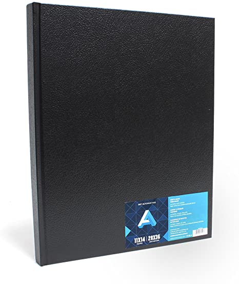 Art Alternatives Hardbound Sketchbook, Black - Art Department LLC