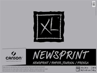 Canson XL Newsprint Paper Pads, 100 Sheets, 18" x 24" - Art Department LLC