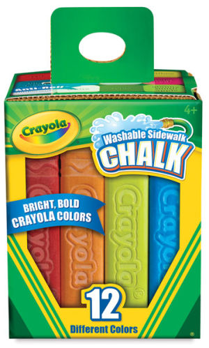 Crayola Washable Sidewalk Chalk - Assorted Colors, Set of 12 | Art Department LLC