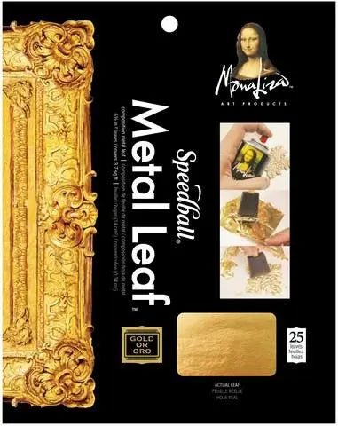 Metal Leaf 5.5in x5.5in 25 leaves - Art Department LLC