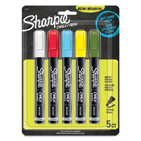 Sharpie Chalk Marker 5-Color Standard Set