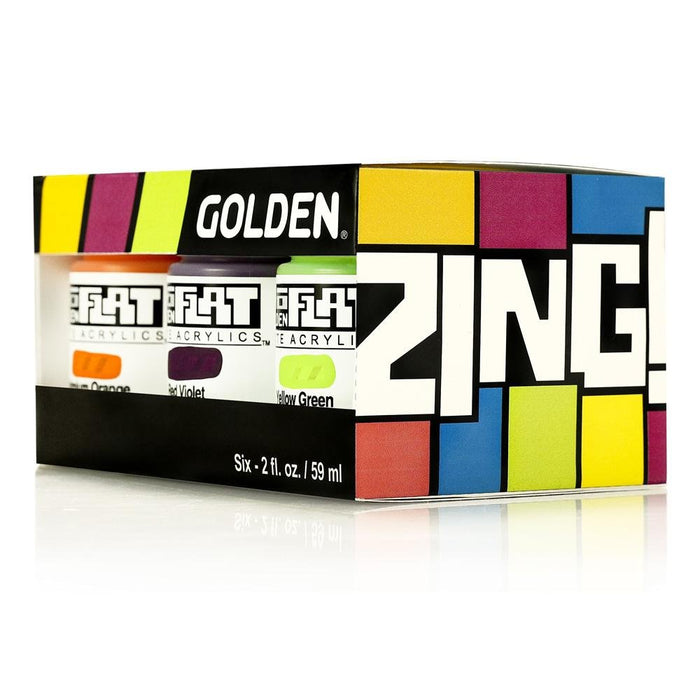 Golden SoFlat Matte Acrylic Zing Set, Six - 2 fl. oz. | Golden