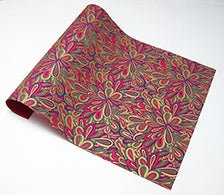 Black Ink Handmade Screenprinted Decorative Paper - Art Department LLC