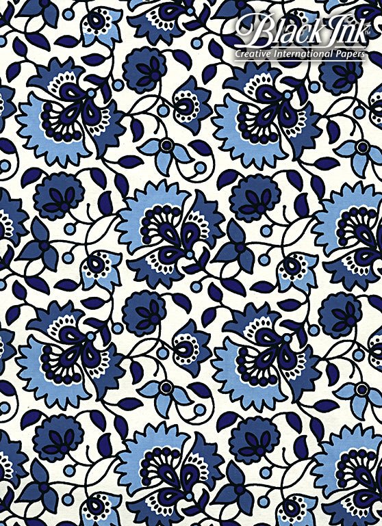 Black Ink Handmade Screenprinted Decorative Paper - Art Department LLC