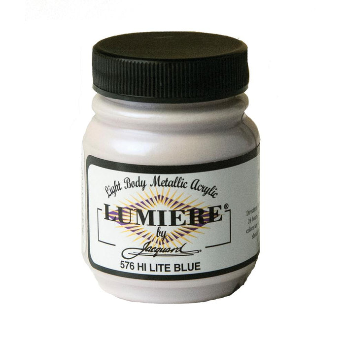 Jacquard Lumiere Fabric Color - Pearlescent Blue, 8oz Jar