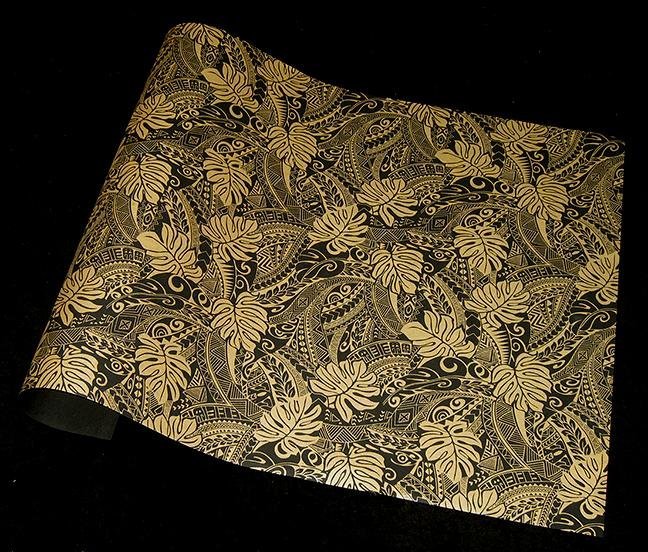 Black Ink Handmade Screenprinted Decorative Paper - Art Department LLC