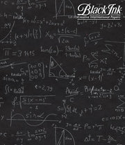 Black Ink Handmade Screenprinted Decorative Paper - Art Department LLC