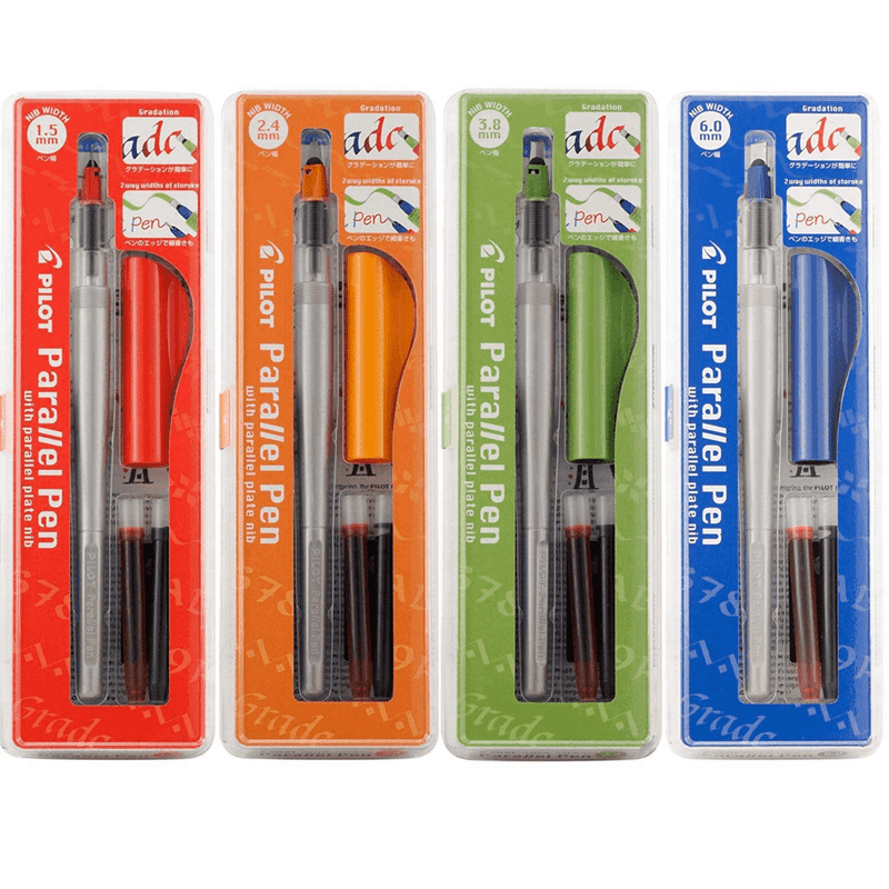 Parallel Pens with Red and Black Ink, Calligraphy Pens - Art Department LLC