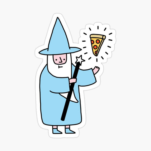 Pizza Wizard Sticker | Designed by Obinsun