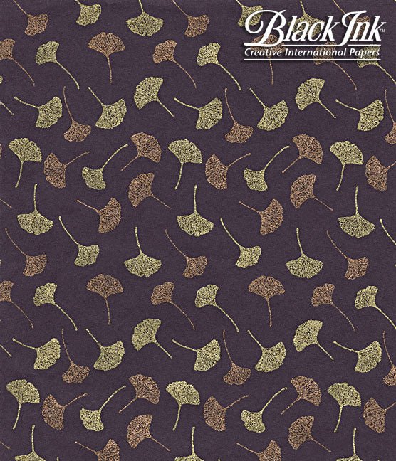 Black Ink Handmade Decorative Paper 12x12 sheets - Art Department LLC
