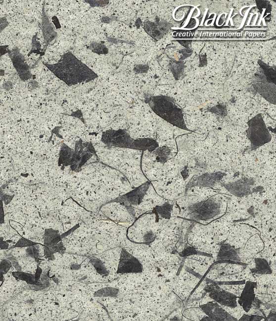 Black Ink Handmade Decorative Paper 12x12 sheets - Art Department LLC