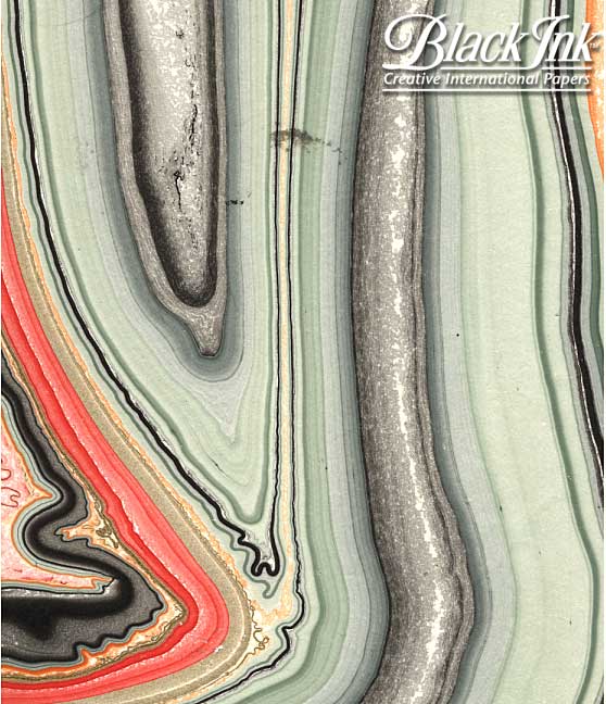 Black Ink Handmade Decorative Paper 12x12 sheets - Art Department LLC