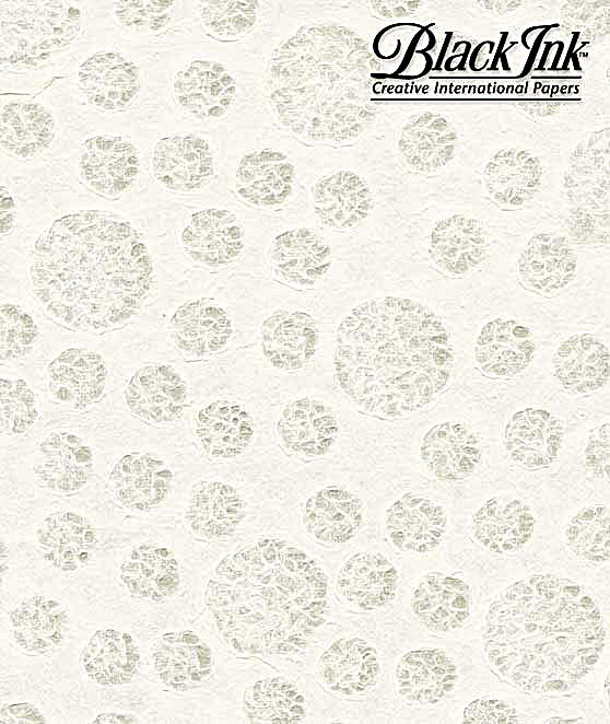 Black Ink Handmade Decorative Paper 12x12 sheets