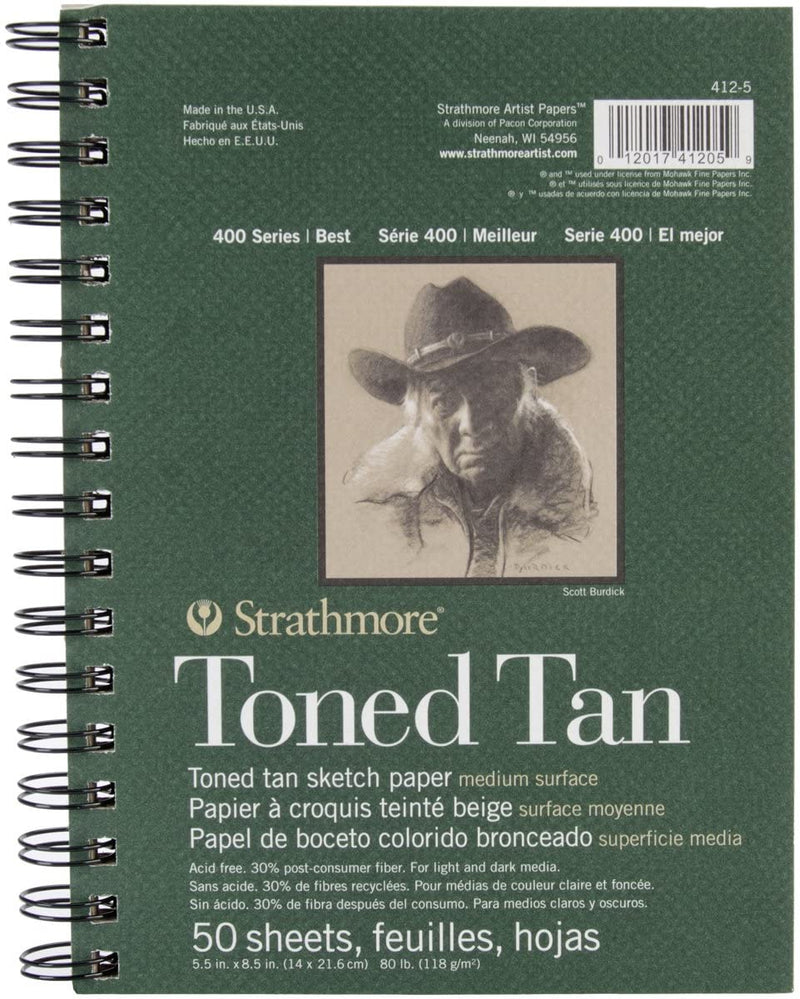 Strathmore Sketch Toned Tan Paper, 400 series - Art Department LLC
