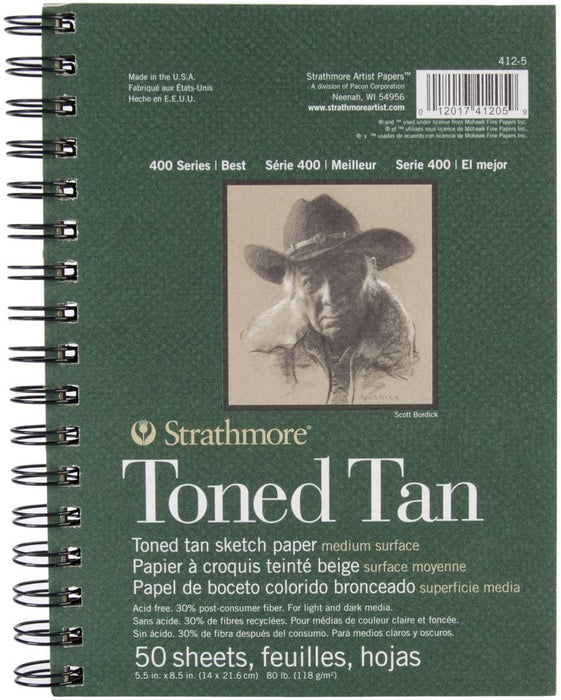 Strathmore Sketch Toned Tan Paper, 400 series | Strathmore