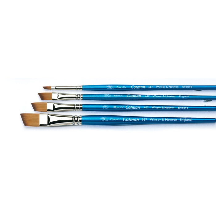 12 Pack: Cotman Watercolour™ Short Handle Angle Brush
