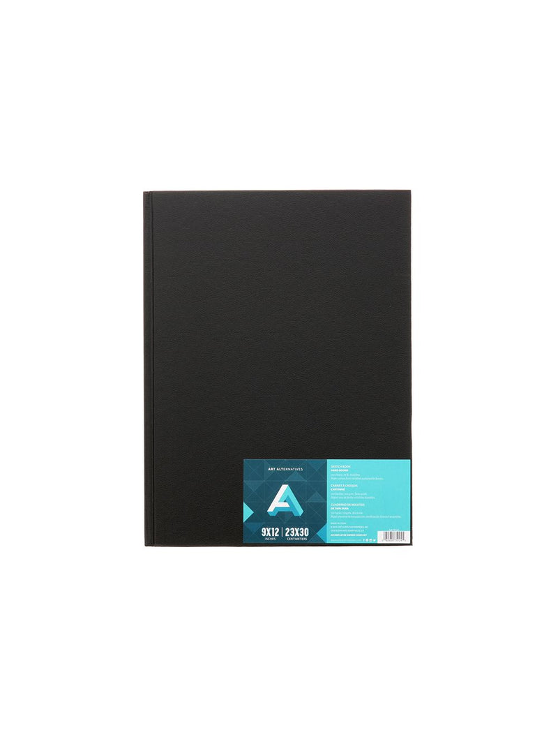 Art Alternatives Hardbound Sketchbook, Black - Art Department LLC