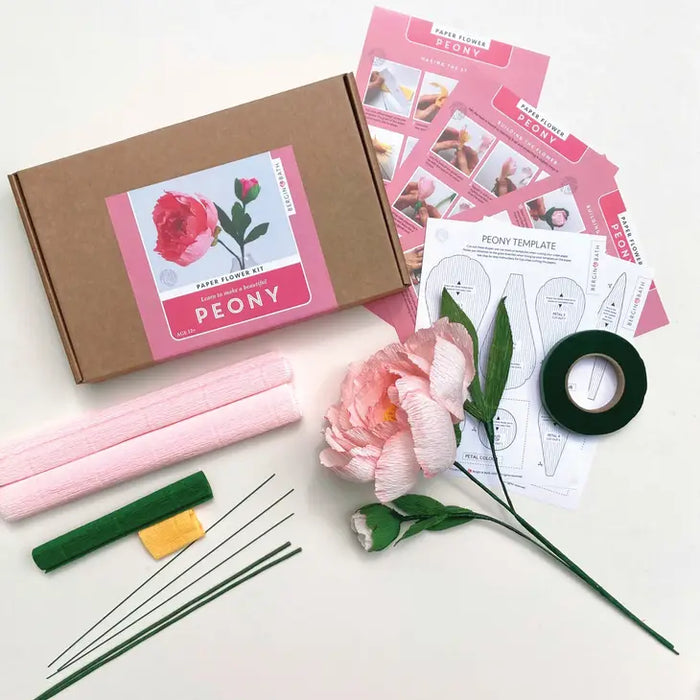 Paper Flower Kit Peony