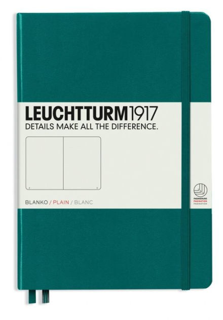 Leuchtturm1917 A5 Medium Softcover Ruled Notebook - Black