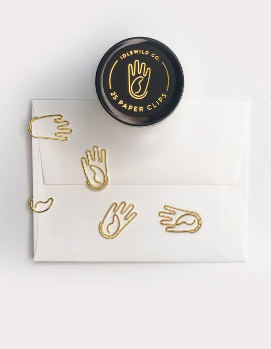 Hand Gold Plated Paper Clips | Idlewild Co.
