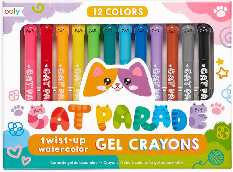 Cat Parade Watercolor Gel Crayon Set - Art Department LLC
