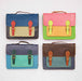 Multicoloured Recycled Leather Satchel Bag