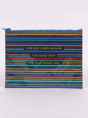 Blue Q Zipper Pouch - Art Department LLC