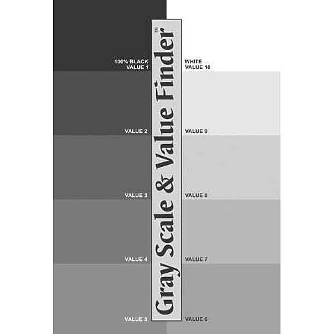 Gray Scale and Value Finder - Art Department LLC